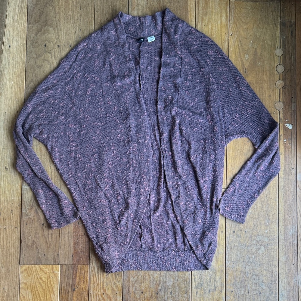BDG Speckled Pink and Purple Cardigan | Made in 🇺🇸